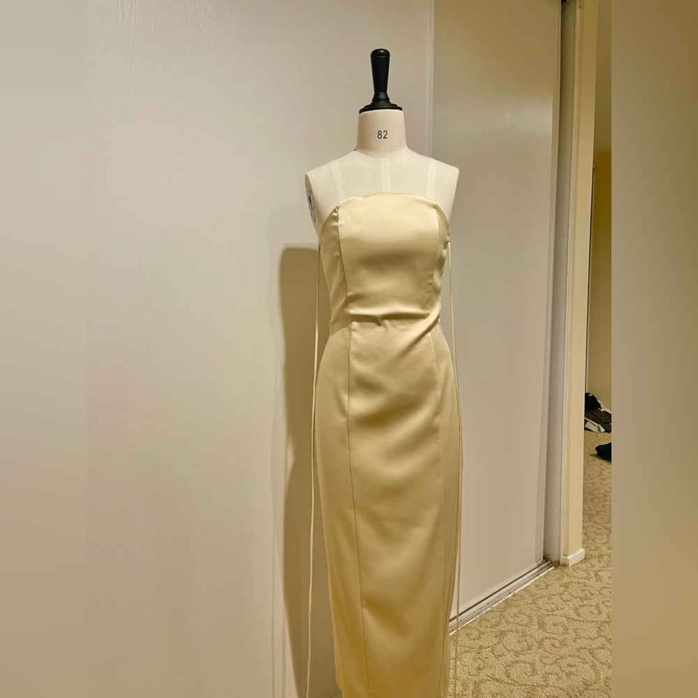 Zara satin effect midi dress